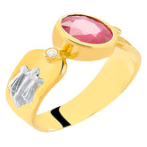 Anel de formatura em ouro 18k - Grace